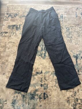 Women's Black Wide-Leg Trousers